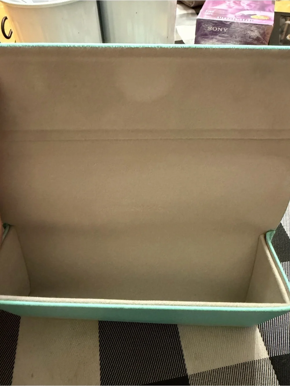 Tiffany & Co. Black Frames with Tiffany Blue Temples and Case